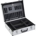 Global Industrial Aluminum Tool Case, 18 x 14 x 6 with Tool Panel, Foam and Dividers 493402